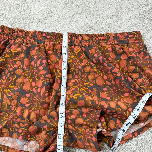 Toad&Co Women’s Sunkissed Pull-On Shorts 3.5” Lightweight Flame Leaf Orange XL - Picture 9 of 11